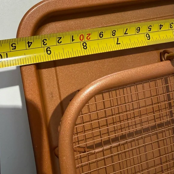 2 pack Copper Chef Oven Air Fryer Crisper Non-Stick Tray Sets - Dishwasher Safe - Picture 11 of 13